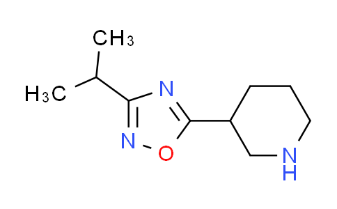 CAS No. 902837-19-8, 3-(3-isopropyl-1,2,4-oxadiazol-5-yl)piperidine