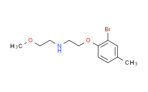 CAS No. 434303-01-2, 2-(2-bromo-4-methylphenoxy)-N-(2-methoxyethyl)ethanamine