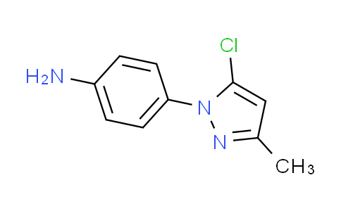 CAS No. 1020707-02-1, 4-(5-chloro-3-methyl-1H-pyrazol-1-yl)aniline