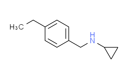 CAS No. 892576-76-0, N-(4-ethylbenzyl)cyclopropanamine