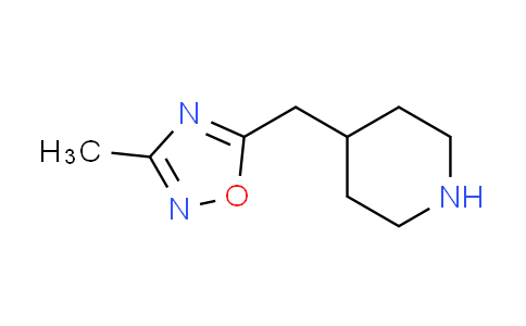 CAS No. 1211666-31-7, 4-[(3-methyl-1,2,4-oxadiazol-5-yl)methyl]piperidine