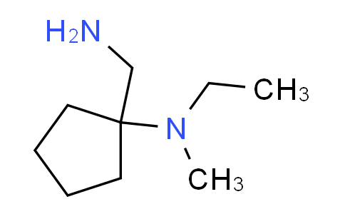 CAS No. 1094891-06-1, 1-(aminomethyl)-N-ethyl-N-methylcyclopentanamine