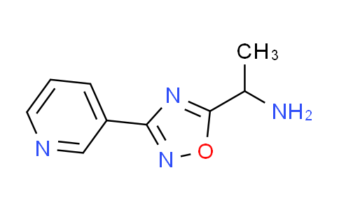 CAS No. 876710-85-9, 1-(3-pyridin-3-yl-1,2,4-oxadiazol-5-yl)ethanamine