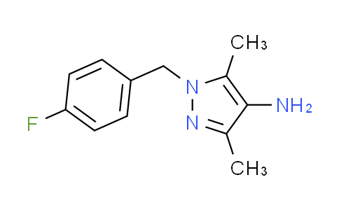 CAS No. 514800-78-3, 1-(4-fluorobenzyl)-3,5-dimethyl-1H-pyrazol-4-amine