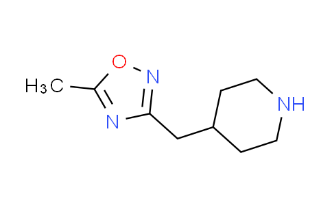 CAS No. 1209727-93-4, 4-[(5-methyl-1,2,4-oxadiazol-3-yl)methyl]piperidine