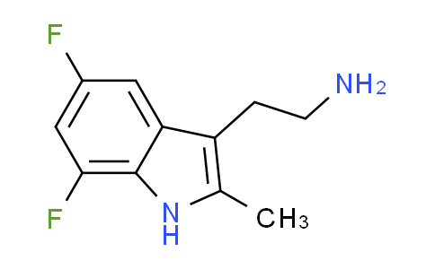 CAS No. 383145-87-7, 2-(5,7-difluoro-2-methyl-1H-indol-3-yl)ethanamine