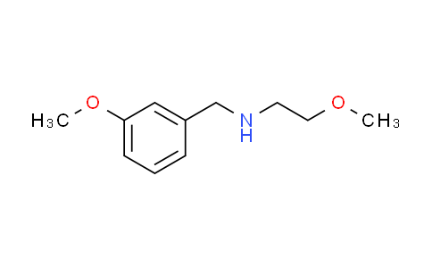 CAS No. 827327-99-1, (3-methoxybenzyl)(2-methoxyethyl)amine
