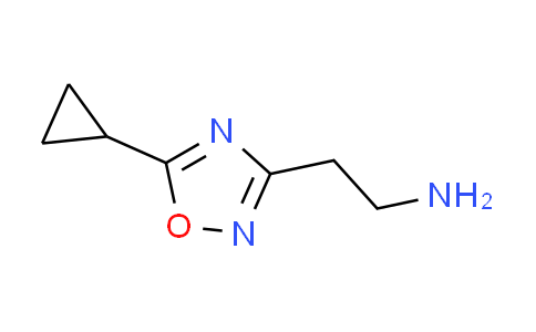CAS No. 1082584-63-1, 2-(5-cyclopropyl-1,2,4-oxadiazol-3-yl)ethanamine