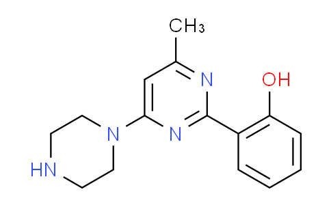 CAS No. 330982-03-1, 2-(4-methyl-6-piperazin-1-ylpyrimidin-2-yl)phenol