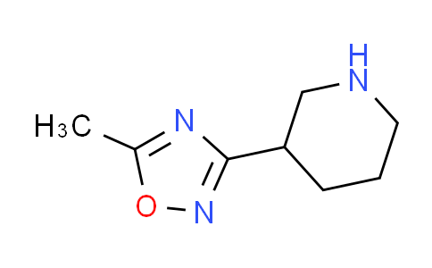 CAS No. 895573-64-5, 3-(5-methyl-1,2,4-oxadiazol-3-yl)piperidine
