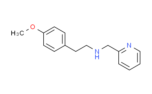 CAS No. 355382-90-0, 2-(4-methoxyphenyl)-N-(pyridin-2-ylmethyl)ethanamine