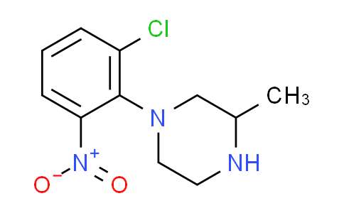 CAS No. 500210-07-1, 1-(2-chloro-6-nitrophenyl)-3-methylpiperazine
