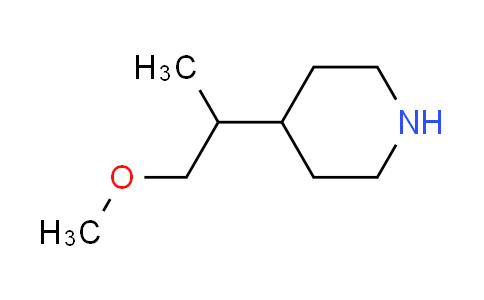 CAS No. 1209587-37-0, 4-(2-methoxy-1-methylethyl)piperidine