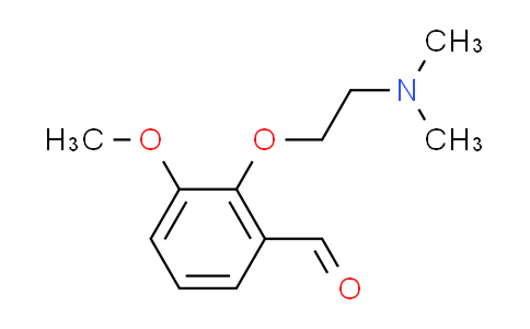 CAS No. 883549-58-4, 2-[2-(dimethylamino)ethoxy]-3-methoxybenzaldehyde