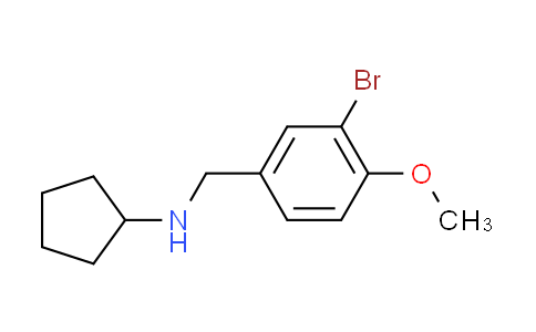 CAS No. 355815-73-5, (3-bromo-4-methoxybenzyl)cyclopentylamine