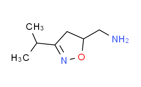 CAS No. 1083300-01-9, 1-(3-isopropyl-4,5-dihydro-5-isoxazolyl)methanamine