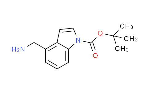 CAS No. 887584-07-8, tert-butyl 4-(aminomethyl)-1H-indole-1-carboxylate