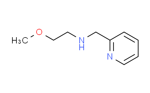 CAS No. 62402-19-1, (2-methoxyethyl)(2-pyridinylmethyl)amine