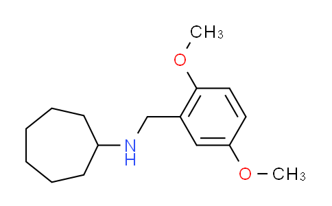 CAS No. 355817-34-4, N-(2,5-dimethoxybenzyl)cycloheptanamine