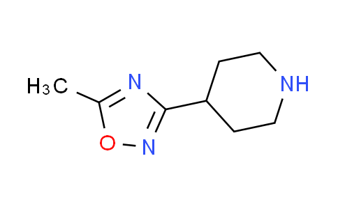 CAS No. 757175-70-5, 4-(5-methyl-1,2,4-oxadiazol-3-yl)piperidine