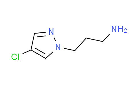 CAS No. 1006447-90-0, 3-(4-chloro-1H-pyrazol-1-yl)-1-propanamine