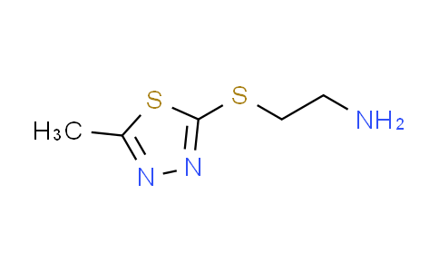 CAS No. 642092-87-3, 2-[(5-methyl-1,3,4-thiadiazol-2-yl)thio]ethanamine