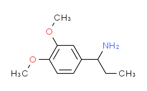 CAS No. 101589-21-3, 1-(3,4-dimethoxyphenyl)-1-propanamine