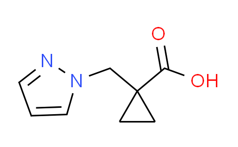 CAS No. 1210358-54-5, 1-(1H-pyrazol-1-ylmethyl)cyclopropanecarboxylic acid