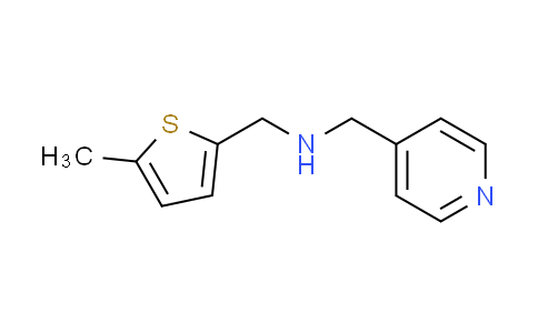 CAS No. 893597-67-6, 1-(5-methyl-2-thienyl)-N-(4-pyridinylmethyl)methanamine