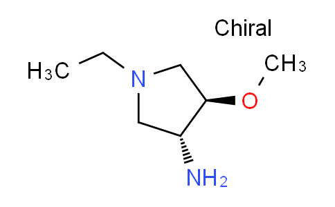 CAS No. 1212178-34-1, trans-1-ethyl-4-methoxy-3-pyrrolidinamine