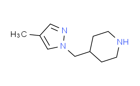 CAS No. 1211465-56-3, 4-[(4-methyl-1H-pyrazol-1-yl)methyl]piperidine