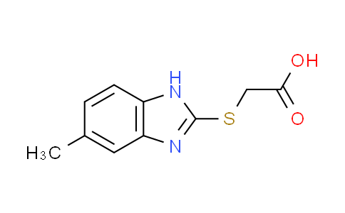 CAS No. 27231-37-4, [(5-methyl-1H-benzimidazol-2-yl)thio]acetic acid