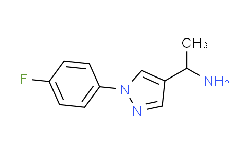 CAS No. 1049988-73-9, 1-[1-(4-fluorophenyl)-1H-pyrazol-4-yl]ethanamine
