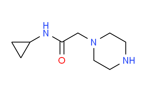 CAS No. 847783-37-3, N-cyclopropyl-2-(1-piperazinyl)acetamide
