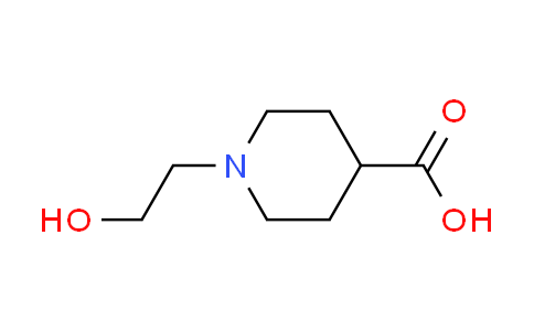 CAS No. 16665-18-2, 1-(2-hydroxyethyl)-4-piperidinecarboxylic acid