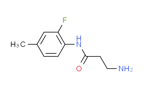 CAS No. 1039837-59-6, N~1~-(2-fluoro-4-methylphenyl)-beta-alaninamide