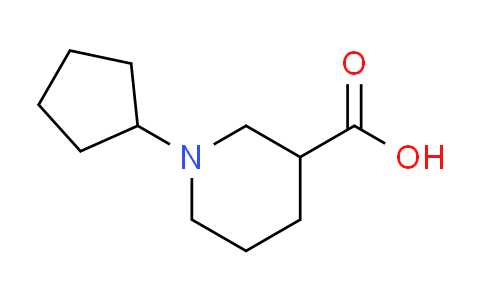 CAS No. 897094-36-9, 1-cyclopentyl-3-piperidinecarboxylic acid