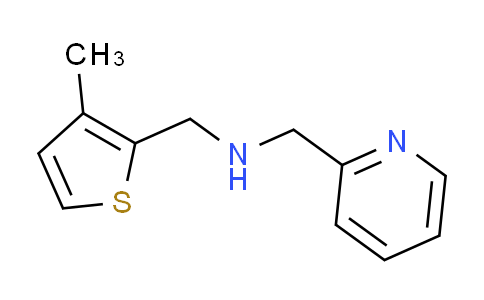 CAS No. 880812-31-7, 1-(3-methyl-2-thienyl)-N-(2-pyridinylmethyl)methanamine