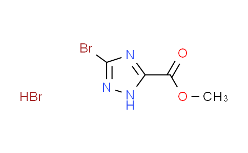 CAS No. 1638221-30-3, methyl 3-bromo-1H-1,2,4-triazole-5-carboxylate hydrobromide