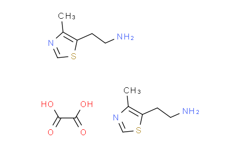 CAS No. 1203095-62-8, [2-(4-methyl-1,3-thiazol-5-yl)ethyl]amine hemioxalate