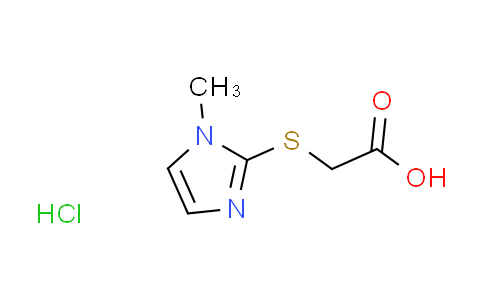 CAS No. 116956-03-7, [(1-methyl-1H-imidazol-2-yl)thio]acetic acid hydrochloride