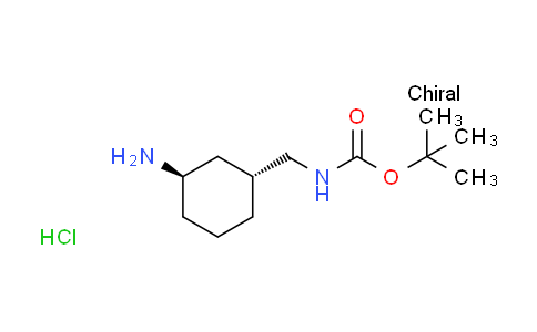 CAS No. 2095192-30-4, tert-butyl rac-{[(1R,3R)-3-aminocyclohexyl]methyl}carbamate hydrochloride
