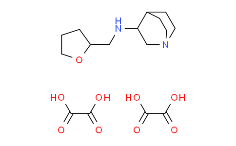 CAS No. 1609404-06-9, N-(tetrahydro-2-furanylmethyl)quinuclidin-3-amine diethanedioate