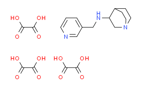 CAS No. 1609401-35-5, N-(3-pyridinylmethyl)quinuclidin-3-amine triethanedioate