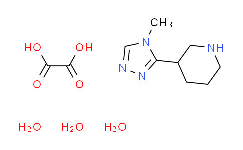 3-(4-methyl-4H-1,2,4-triazol-3-yl)piperidine oxalate trihydrate