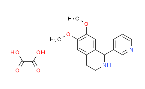 CAS No. 1609402-93-8, 6,7-dimethoxy-1-(3-pyridinyl)-1,2,3,4-tetrahydroisoquinoline oxalate
