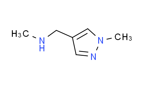 CAS No. 179873-43-9, N-methyl-1-(1-methyl-1H-pyrazol-4-yl)methanamine