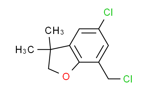 CAS No. 1234847-20-1, 5-chloro-7-(chloromethyl)-3,3-dimethyl-2,3-dihydro-1-benzofuran