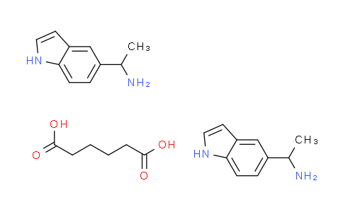 CAS No. 1282097-87-3, [1-(1H-indol-5-yl)ethyl]amine - hexanedioic acid (2:1)