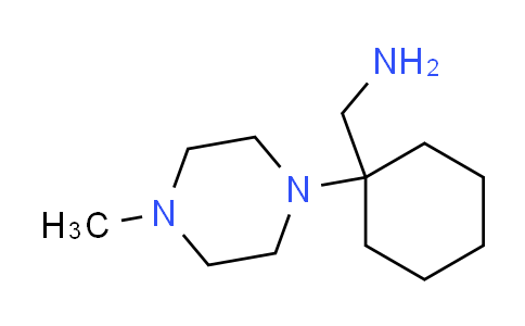 CAS No. 41805-59-8, 1-[1-(4-methylpiperazin-1-yl)cyclohexyl]methanamine